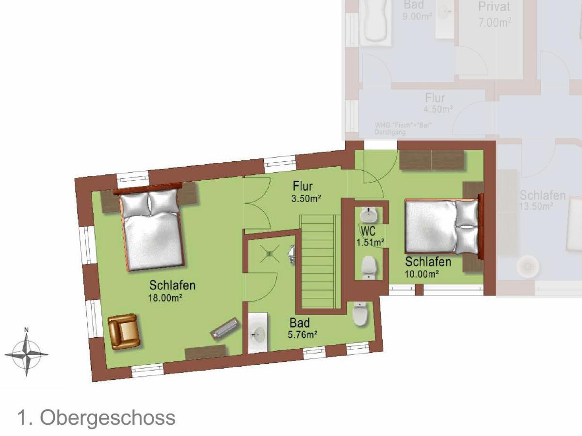 Ferienhaus Oberstaader Fewo Maisonette Ohningen Eksteriør billede