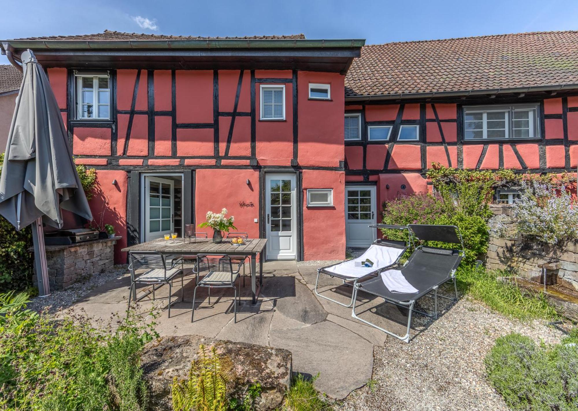 Ferienhaus Oberstaader Fewo Maisonette Ohningen Eksteriør billede